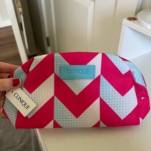 Colorful Clinique Cosmetic Bag